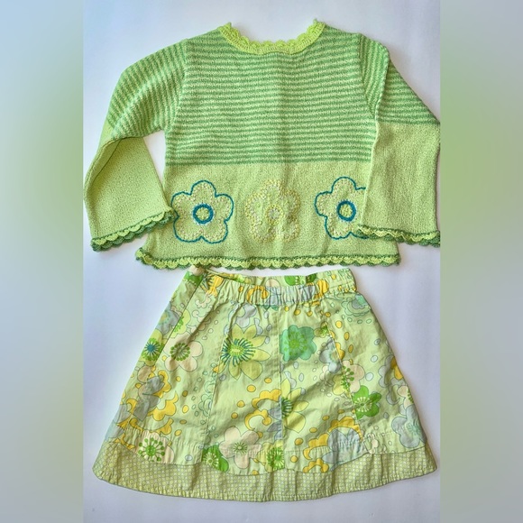 Deux par deux -GORGEOUS 2 piece light green sweater set! - Picture 2 of 5